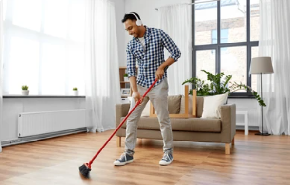 Festive cleaning: How to remove dirt from textured concrete flooring?